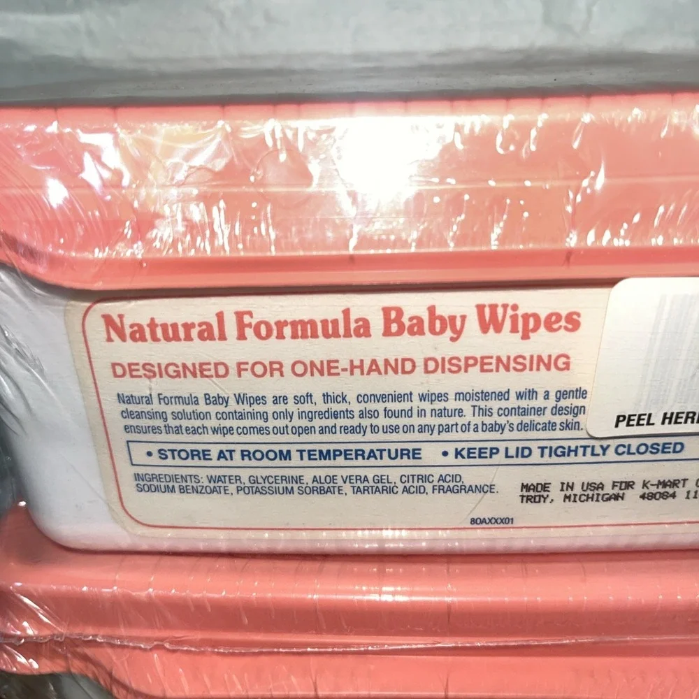 Vintage Little Ones Baby Wipes Container Plastic Sealed NOS -‎ New